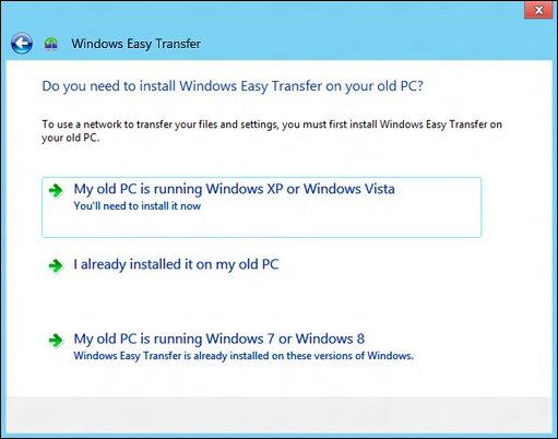 The Do you need to install Windows Easy Transfer on your old PC screen